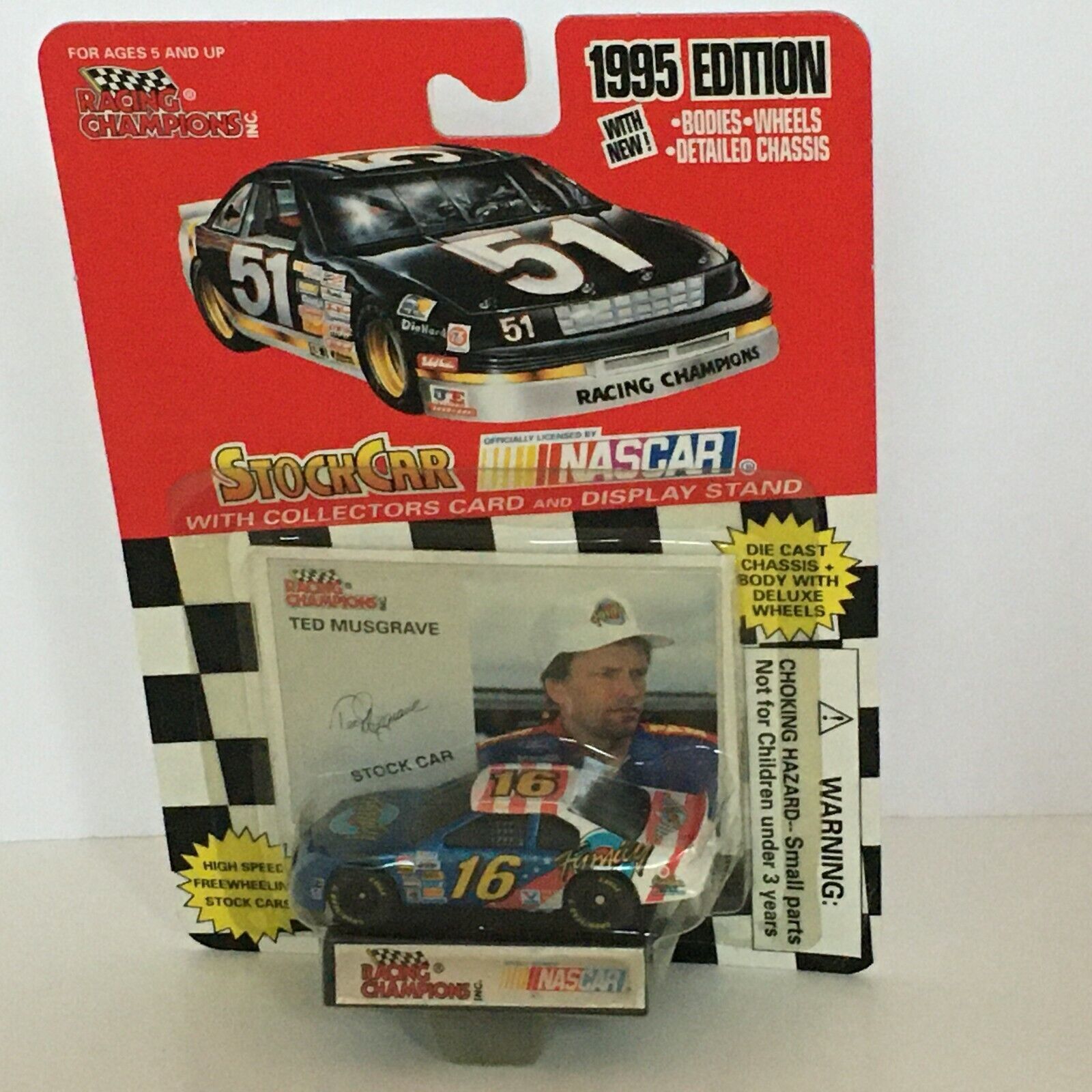 Primary image for Racing Champions Ted Musgrave Nascar Car 1995 Family Channel Ford Thunderbird