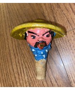 Kinki Bee Bottle Stopper Wine Pourer Vintage 1950s Japan Mushroom Hat En... - $74.98