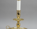 Baldwin Brass Candlestick Chamberstick Boudoir Bedside  Lamp Finger Loop - £75.49 GBP