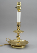 Baldwin Brass Candlestick Chamberstick Boudoir Bedside  Lamp Finger Loop - £75.13 GBP