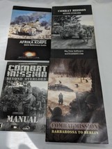 Lot Of (4) Combat Mission Video Game Manuals Only - £37.56 GBP
