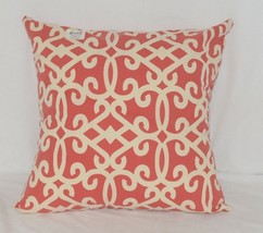 Split P Amelia 2505054CVR Red White Zippered  Cover 18 Inch Polyester Pillow image 1