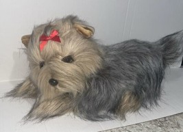 Realistic Yorkie Plush Yorkshire Terrier Dog 22” Vintage KellyToy Stuffy Toy - £23.34 GBP