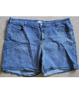 Womens Lane Bryant Girlfriend Shorts Essential Stretch Denim S26 Pearls ... - $27.28 CAD