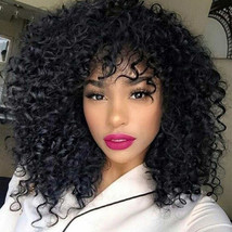 Doren Loose Deep Curly Synthetic Wigs for Women Fluffy Curls, #1 Black - $20.29