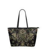 Black and Gold Vintage Style Butterfly Handbag Leather Purse, satchel to... - £63.14 GBP