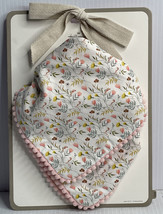 Hallmark Pink Floral Reversible Kerchief Baby Bibs, Set of 2 - £11.67 GBP