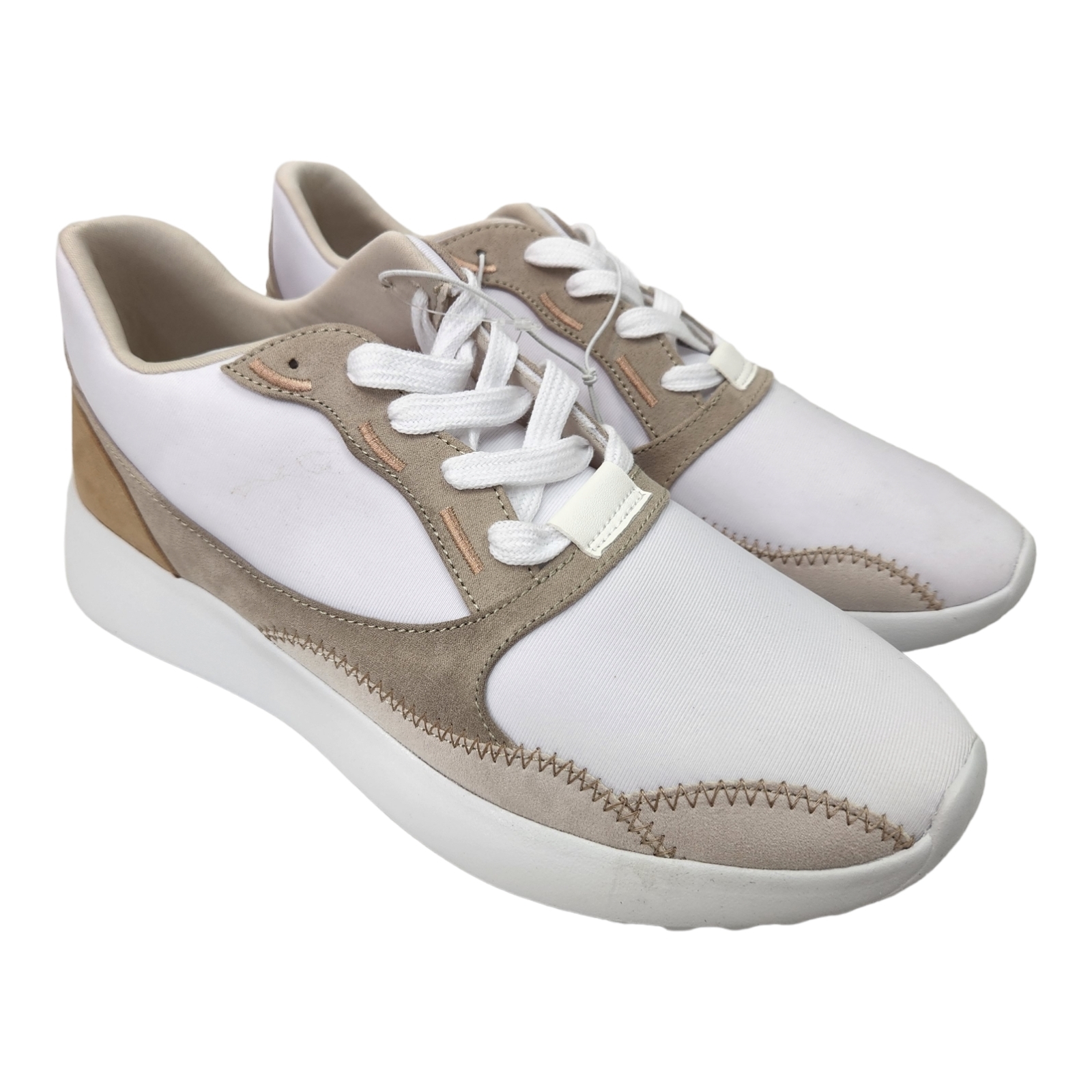 Primary image for A New Day Women's Size 6.5 White And Tan Reign Casual Sneakers