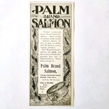 Baldwin Palm Brand Canned Salmon 1897 Advertisement Victorian Fish ADBN1A5 - £15.87 GBP