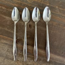 4 MAR-CREST Citation Stainless Iced Tea Spoons/MCM Atomic Starburst/wavy Handle - $13.69