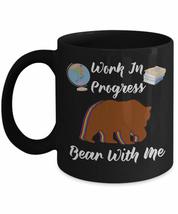 Cute Saying Mug - &#39;Work In Progress, Bear With Me&#39; Proclaimed by Multi Layer Bea - £13.58 GBP+