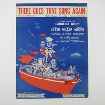 Sheet Music There Goes That Song Again Carolina Blues Ann Miller Vintage 1944 - £7.85 GBP
