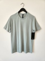 Nwt Lululemon WHTO/SVBL White Ice Blue Metal Vent Tech Ss 2.0 Shirt Men&#39;s Large - £61.36 GBP