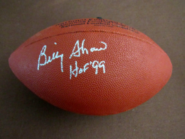 BILLY SHAW BUFFALO BILLS HOF OFFENSIVE GUARD SIGNED AUTO WILSON NFL FOOT... - £118.42 GBP