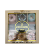 Luxury Donut Limited Edition Soaps Gift Box 6 Decorative Rose Scented Set - $366.77 MXN