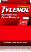 Tylenol Extra Strength Caplets with Acetaminophen, Pain Reliever &amp; Fever Reducer - £23.88 GBP