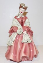 Vintage Florence Ceramics Pasadena California Camille Pink Lace Lady Figurine - £86.84 GBP