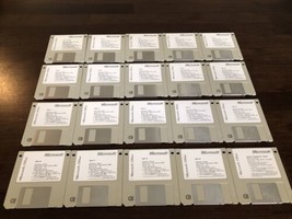 Vintage Microsoft Office Windows Ver 4.2 Full Set Floppy Disks 1~20 1983-1994 - £19.46 GBP