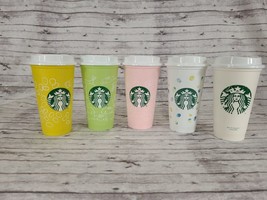 Starbucks Reusable Hot Cups 16oz Easter  Lot Of 5 - $23.75