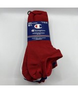 6 Pair champion Men Cushion Double Dry Arch No Show Socks Large size 6-12 - £12.52 GBP