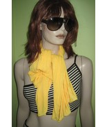 WOMEN&#39;S Ladies KRISTA Orange Yellow Nylon Long Fashion SCARF Wrap  - $47.85 CAD