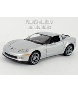 2007 Chevrolet Corvette Z06 1/24 Scale Diecast Metal Model - SILVER - $557.39 MXN