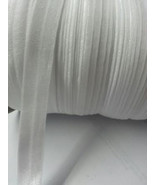 5 yards  elastic white fold over foe 3/4&quot; great for hair tie - €2,81 EUR