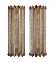 Set of 2 Vintage Style Brass and Glass Rod Wall Lamps for...-
show original t... - £685.99 GBP