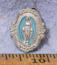 Vintage Religious Medallion Pinback Mary mv - $6.92