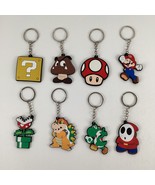Super Mario Bros. Keychains Party Favors Lot of 8 Bowser Yoshi New - $33.70 CAD