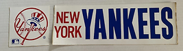 Vintage Bumper Sticker New York Yankees Baseball 1980&#39;s MLB NY - £4.53 GBP