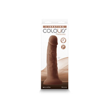 Colours Pleasures 7&quot; Vibrating Dong Brown - $75.00