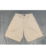 Arizona Mens Shorts Size 28 X 9 Khaki Casual Flat Front RelaxFit Summer ... - $141.78 MXN