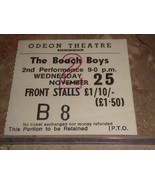 THE BEACH BOYS 1970 CONCERT TICKET STUB BIRMINGHAM ODEON THEATRE BRIAN W... - £39.30 GBP