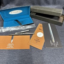 Gorgeous Parker 75 Ballpoint Pen, Sterling Silver Cap &amp; Barrel, Usa, Estate Find - £177.64 GBP