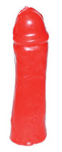 6 1/2&quot; Red Male Gender Candle - $24.05