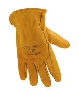 Golden Stag Driver Gloves Cowhide Med Rolled Gold - $32.73