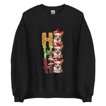 HO HO HO Santa Pembroke Welsh Corgi Christmas Sweatshirt | Dog Lover Unisex Swea - £22.68 GBP+
