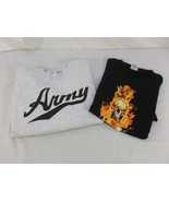 Men&#39;s Medium Gildan Army Sweat Shirt &amp; Fruit of the Loom Army Tee bundle... - $21.17 CAD
