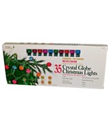 Vintage Christmas Indoor/Outdoor Multicolor Crystal Globe G20 35 Light C... - $33.61 CAD