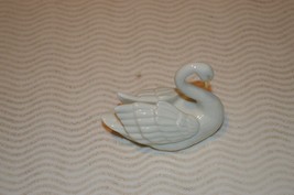 Lenox Swan Figurine Place Card Holder 24k Gold Accents Excellent Vintage Cute - £6.39 GBP