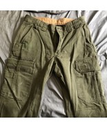 Duluth Trading Co Canvas Duck Carpenter Jeans Mens 34×32  Moss Green Wor... - $38.30 CAD