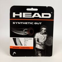 Head Synthetic Gut 16 Gauge 1.30mm White Tennis String New - $8.93