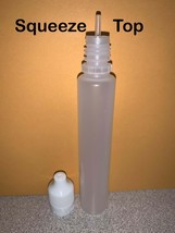 New Travel size 1 Oz Empty Plastic Bottles w/ Dispensing cap (20 PACK HOT BUY!) - £18.70 GBP