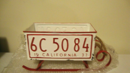 Winter Sleigh planter -California image 2
