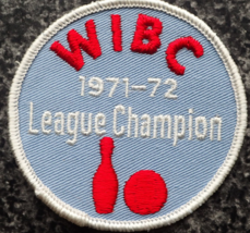 Vintage Bowling Patch -WIBC 1971-72 League Champion - $36.95