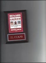 El Chapo Wanted Poster Plaque Mexico Organized Crime Drug Cartel Guzman - £3.10 GBP