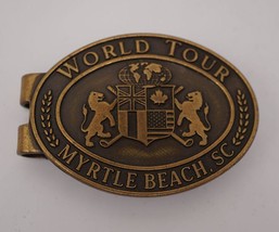 Métal Argent Pince Golfeur Club de Golf Myrtle Plage World Tour - $33.65