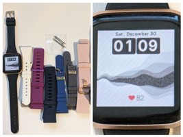 Fitbit Versa 2 Wristband Activity Tracker Rose Gold Factory Reset Working - $52.46