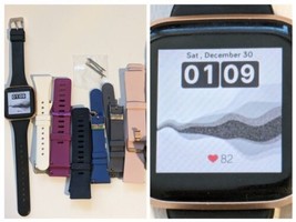 Fitbit Versa 2 Wristband Activity Tracker Rose Gold Factory Reset Working - £41.25 GBP